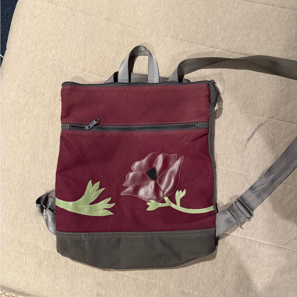 Queen Bee by Rebecca Pearcy Floral Embroidered Women's Backpack